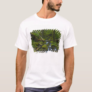 Temperate Rainforest Stream in Columbia River T-Shirt