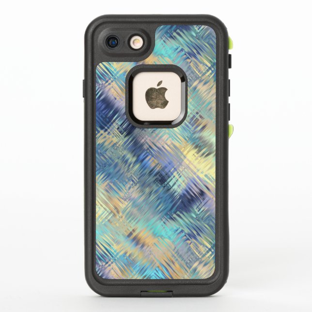 Tempered Rainbow Glass Abstract LifeProof iPhone Case (Back)