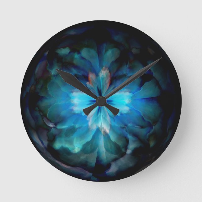 Tempest (Blue) Round Clock (Front)