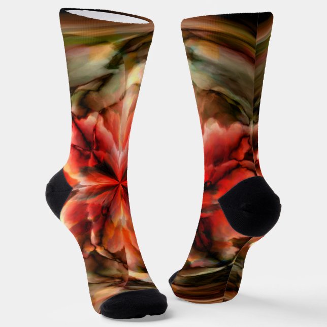 Tempest II (Red) Socks (Angled)
