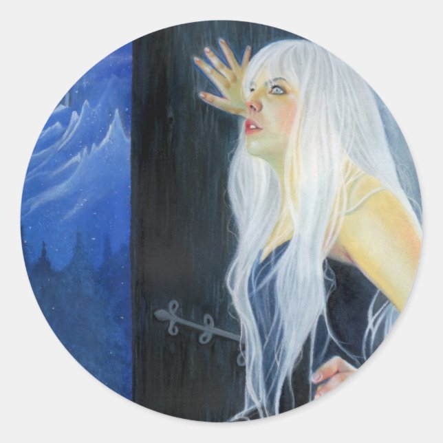 Tempest Of Ice Fantasy Ice Beauty  Sticker (Front)