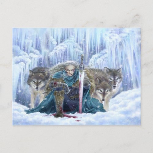 Tempest of Ice Fantasy Postcard