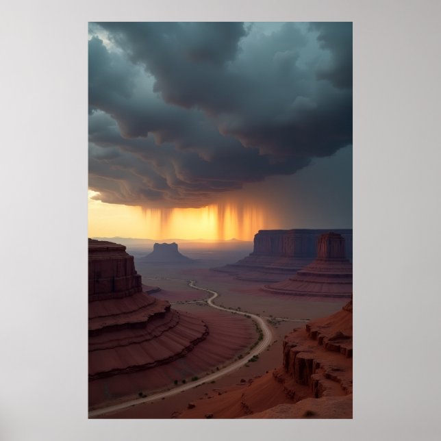 Tempest Over the Plateau Poster (Front)