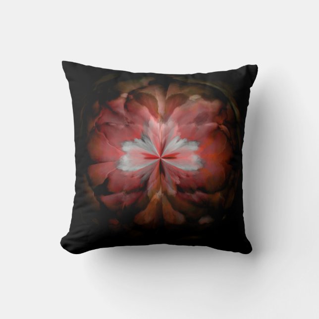 Tempest (Red) Throw Pillow (Front)