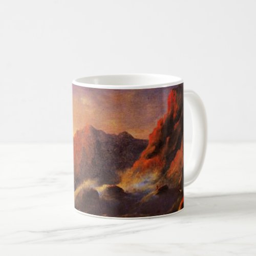 Tempest Sunset fine art by Ivan Aivazovsky Coffee Mug