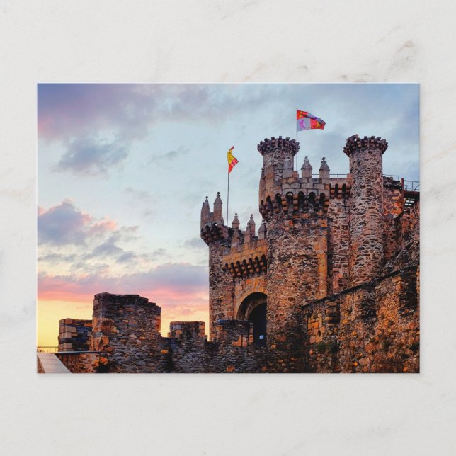 Templar castle holiday postcard (Front)