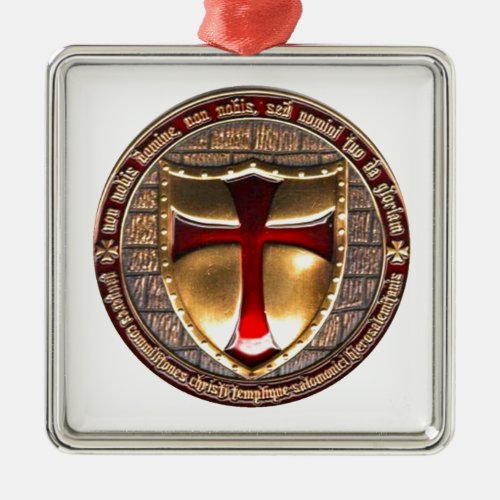 TEMPLAR COIN METAL ORNAMENT