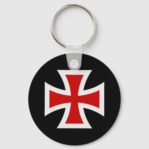 Templar cross keychain