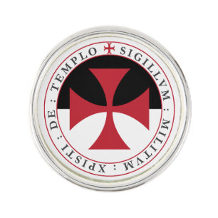Templar Cross Lapel Pin
