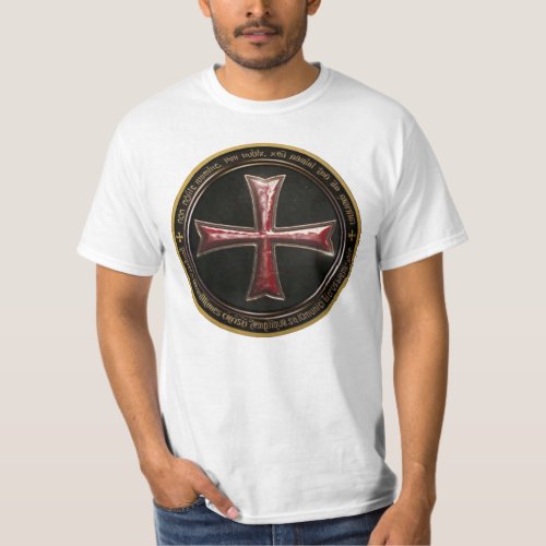 Templar Cross Non Nobis Domine  T_Shirt