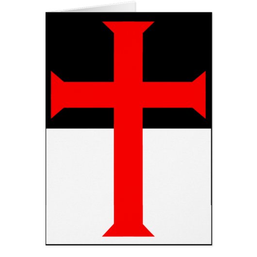 Templar Cross On Beausant Cards (Front)
