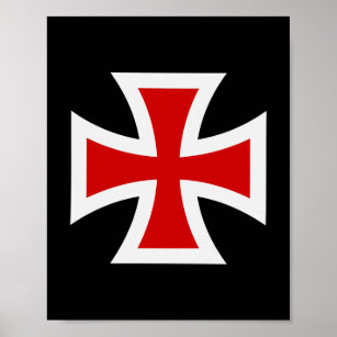 Templar cross poster