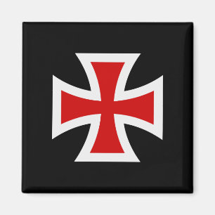 Templar Cross Premium Knightly Honor Fine Art  Magnet