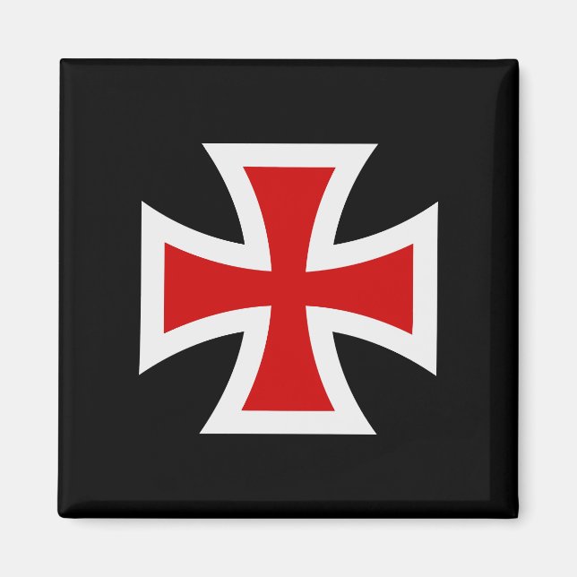 Templar Cross Premium Knightly Honor Fine Art  Magnet (Front)