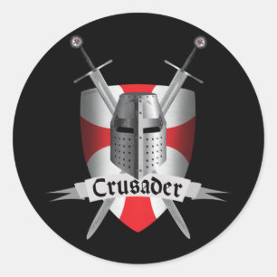 Templar - Crusader Arms Classic Round Sticker