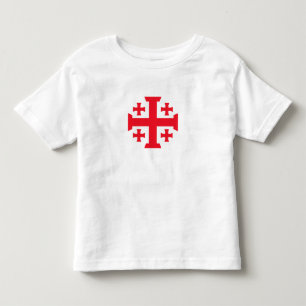 Templar Crusader Jerusalem Cross Toddler Tee Shirt