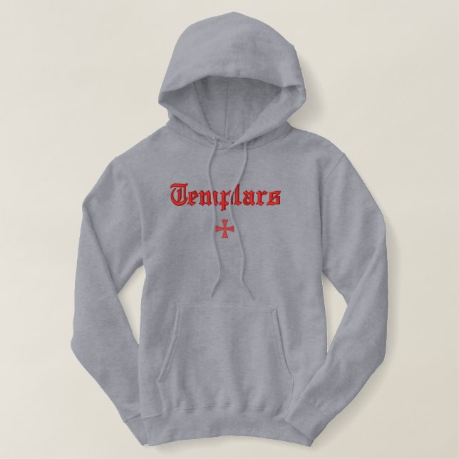Templar Embroidered Hoodie (Design Front)