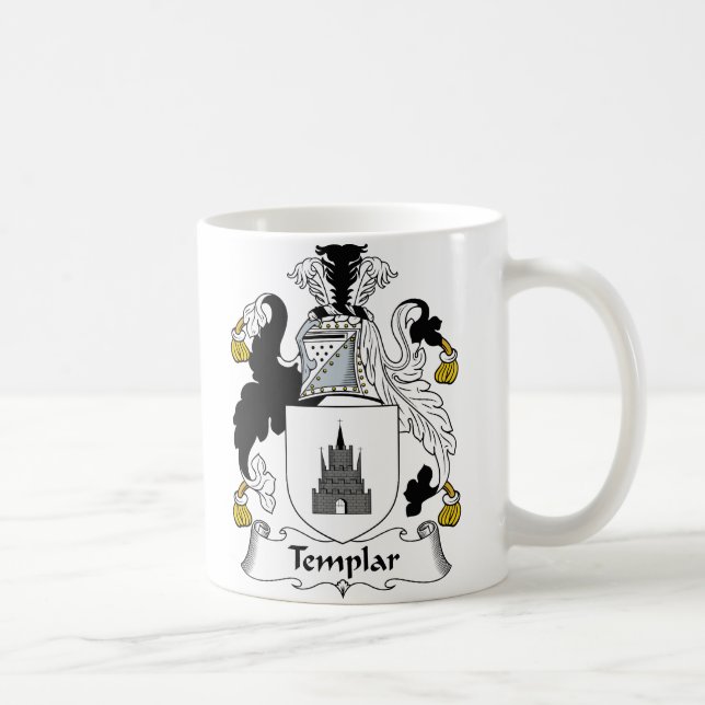 Templar Family Crest Coffee Mug (Right)