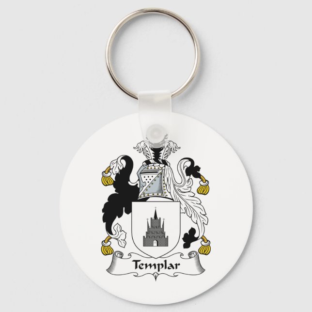 Templar Family Crest Keychain (Front)