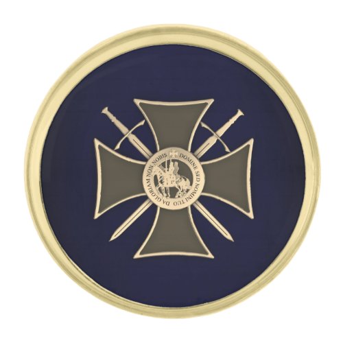 Templar Gold Finish Lapel Pin