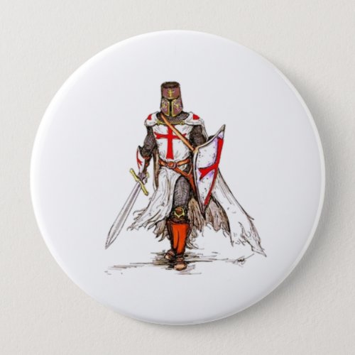 Templar Knight Pinback Button