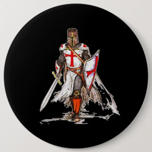 Templar Knight Pinback Button