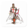 Templar Knight Square Sticker