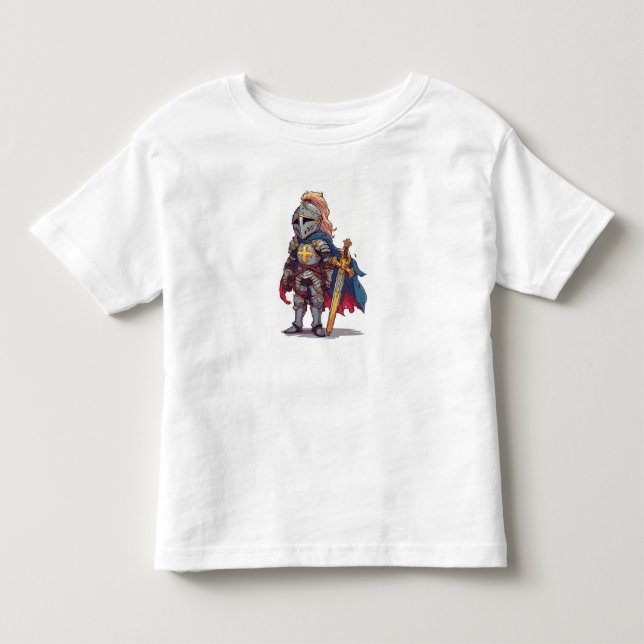 Templar Knight Toddler Tee Shirt (Front)