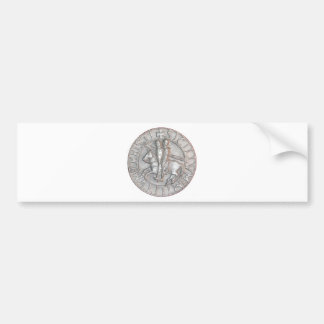 TEMPLAR KNIGHTS EMBLEM BUMPER STICKER