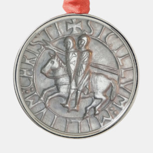 TEMPLAR KNIGHTS EMBLEM METAL ORNAMENT