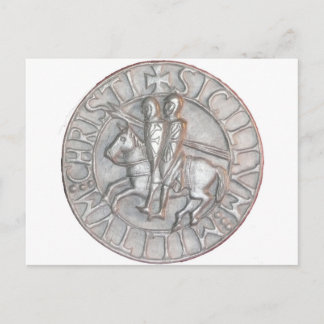 TEMPLAR KNIGHTS EMBLEM POSTCARD