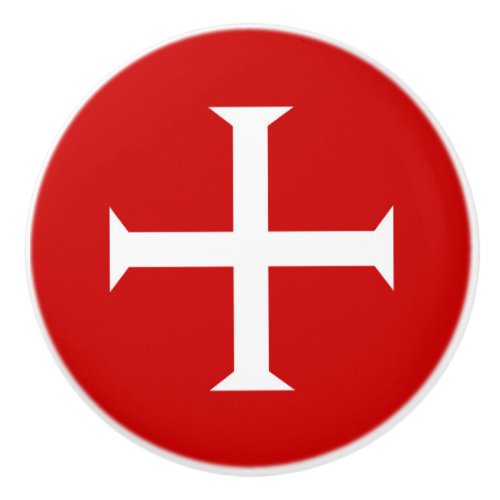 templar knights red cross malta teutonic hospitall ceramic knob