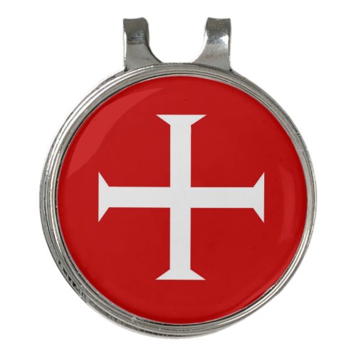 templar knights red cross malta teutonic hospitall golf hat clip