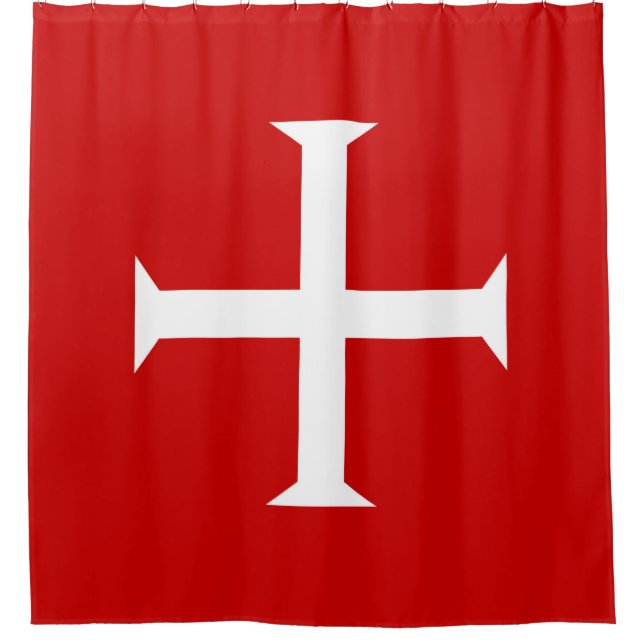 templar knights red cross malta teutonic hospitall shower curtain (Front)