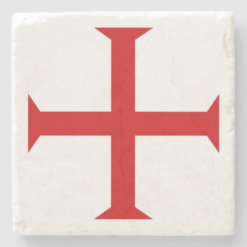 templar knights red cross malta teutonic hospitall stone coaster