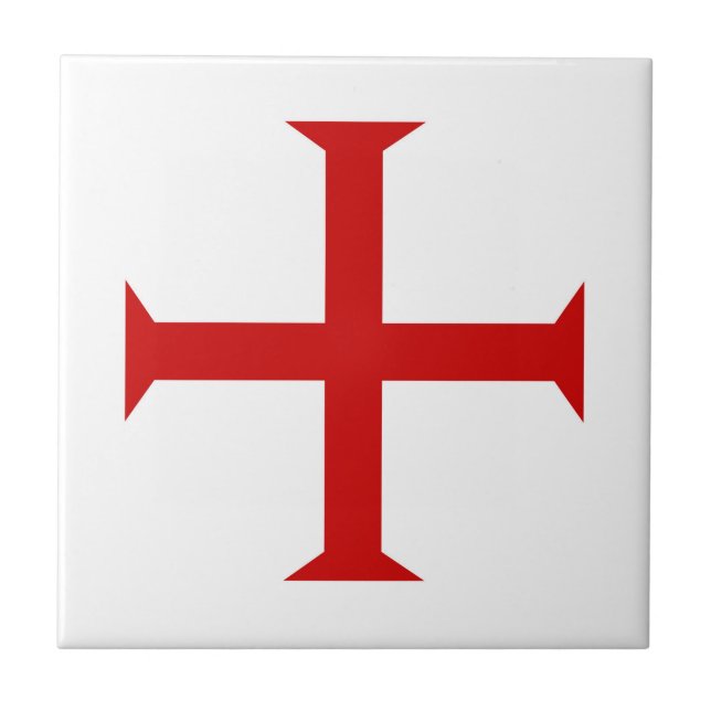 templar knights red cross malta teutonic hospitall tile (Front)