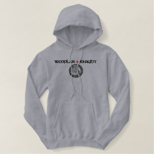 Templar knights seal - sigillo templari embroidered hoodie