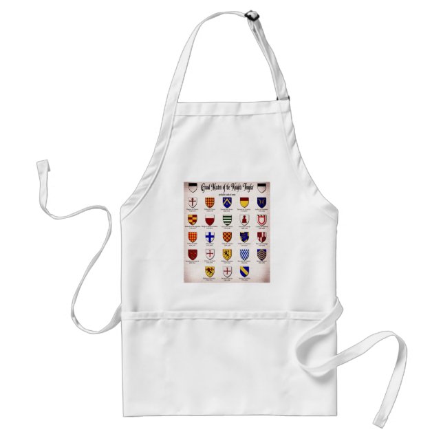 Templar Master Heraldry Adult Apron (Front)