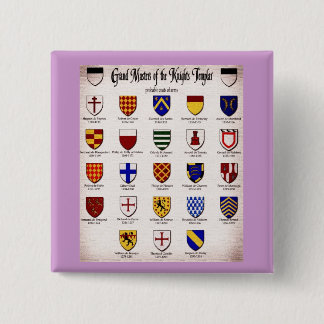 Templar Master Heraldry Button