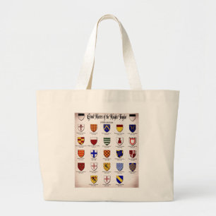 Templar Master Heraldry Large Tote Bag