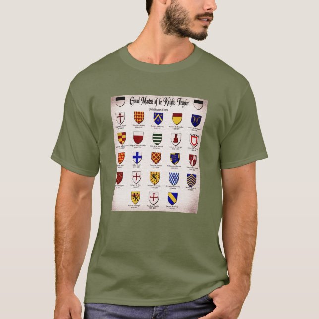 Templar Master Heraldry T-Shirt (Front)