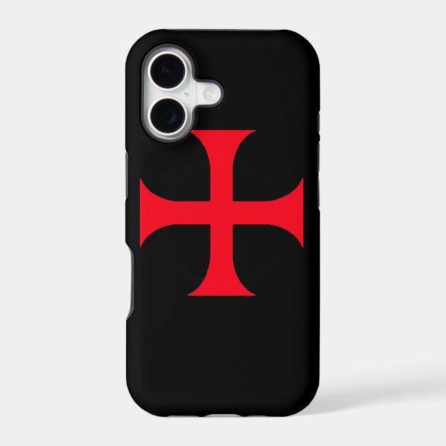 Templar red cross iphone case (Back)
