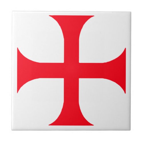 Templar red cross tile