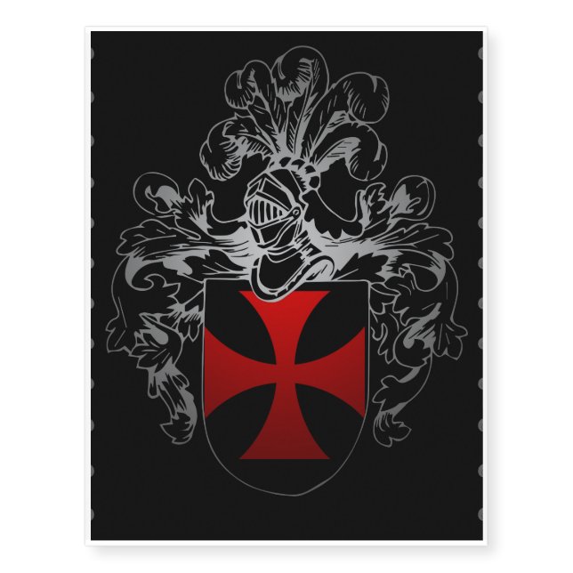 Templar Temporary Tattoos (Front)