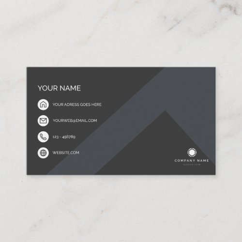 templat Modern business card with minimal design
