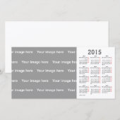 template  2015 Calendar Photo Card (Front/Back)