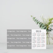 template  2015 Calendar Photo Card (Standing Front)