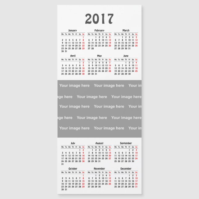 template 2017 calendar (Front)