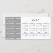 template 2017 Calendar Photo Card (Front)