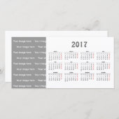 template 2017 Calendar Photo Card (Front/Back)